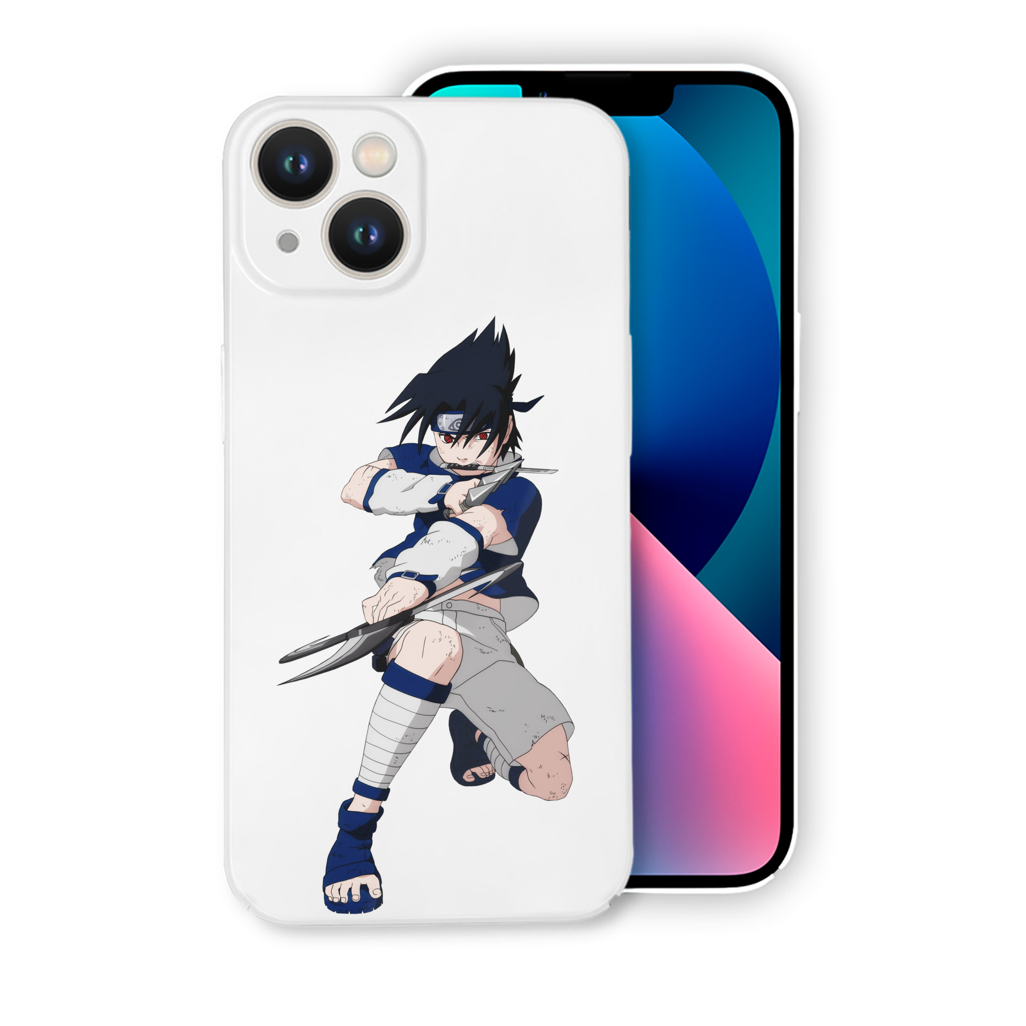 （画像用） NARUTO -ナルト- うちは サスケ Uchiha Sasuke 【iPhone 14シリーズ対応】ハードケース